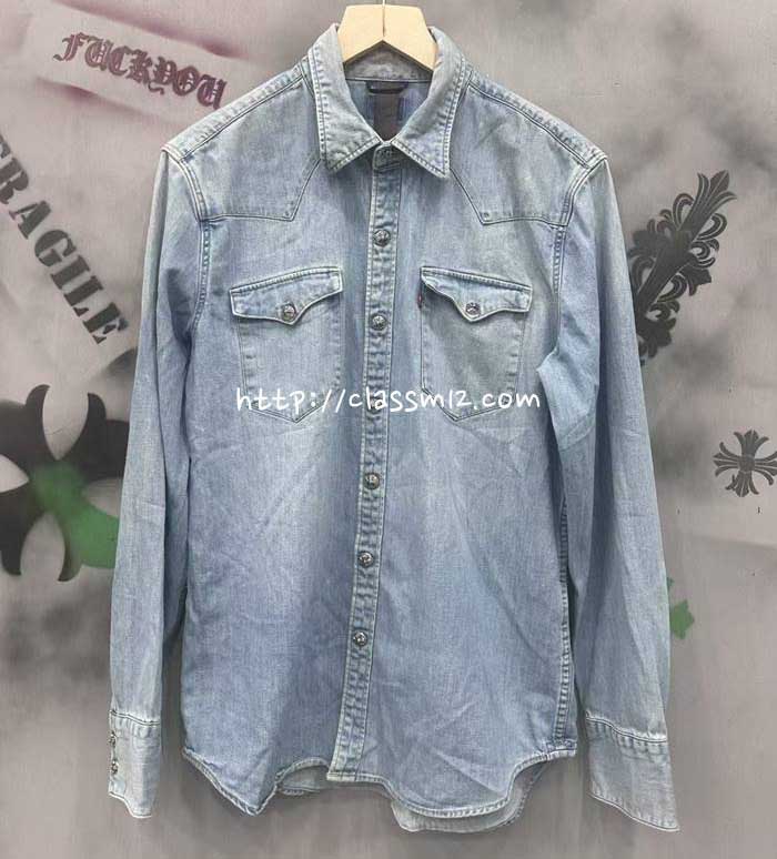 크롬하츠 25 한정판 Levi's 긴팔 청자켓 A12826