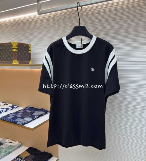 셀린느 25 한정판 남여공용 반팔 티셔츠 A12829