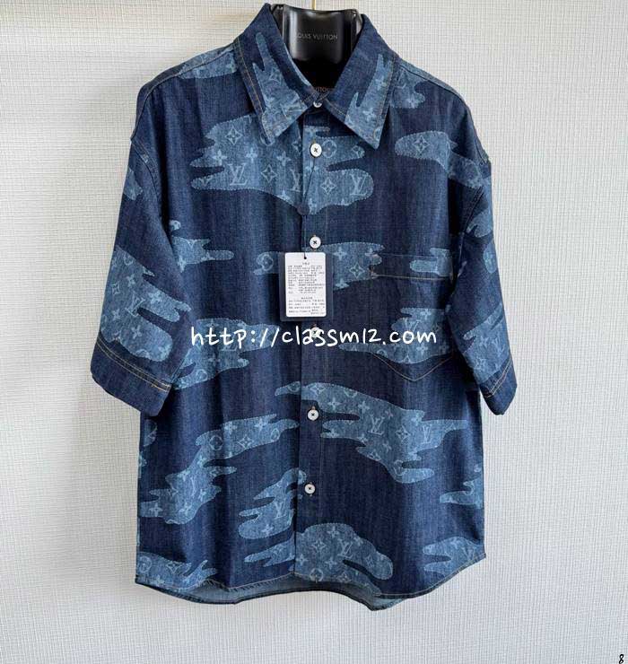 루이비통 25 한정판 Nigo 반팔 셔츠 A12839