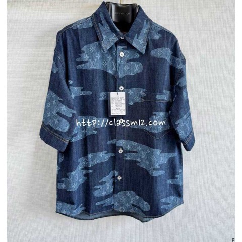 루이비통 25 한정판 Nigo 반팔 셔츠 A12839