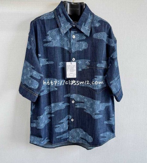 루이비통 25 한정판 Nigo 반팔 셔츠 A12839