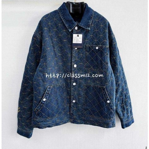 루이비통 25 한정판 Nigo 긴팔 청자켓 A12841
