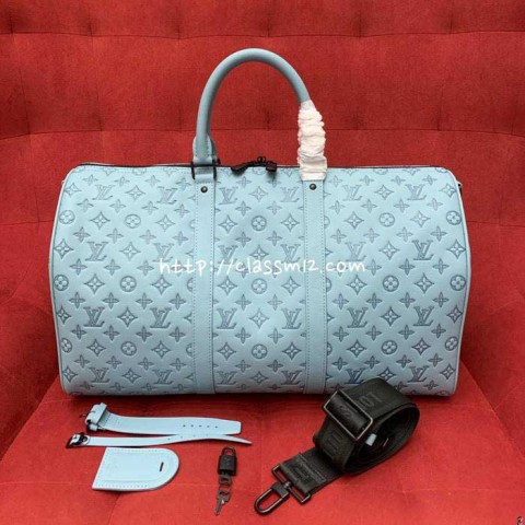 [정품직조원단] 루이비통 25 한정판 Keepall50 M14842 소가죽 카프스킨 여행 가방 C5372