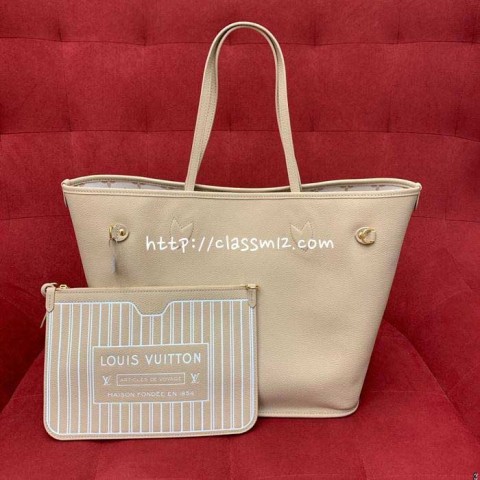 [정품직조원단] 루이비통 25 한정판 NF inside outMM M256650C 양면 소가죽 카프스킨 가방 C5388