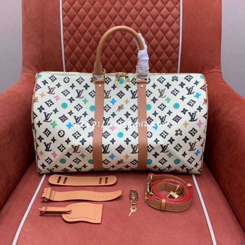 [정품직조원단] 루이비통 25 한정판 Keepall45 M25233 여행 가방 C5410