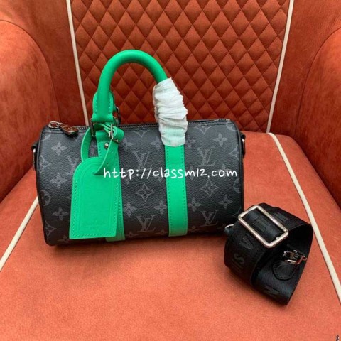 [정품직조원단] 루이비통 25 한정판 keepall25 M25885 크로스백 가방 C5444