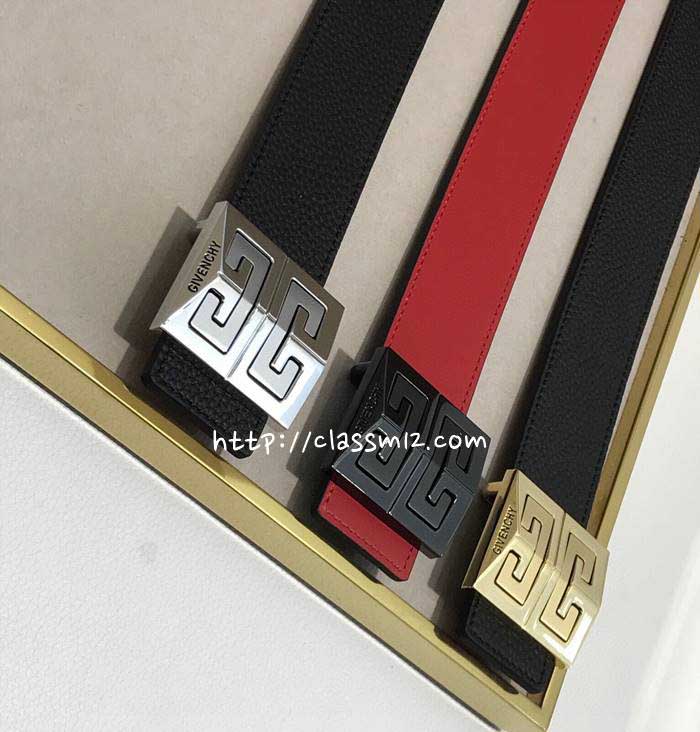 지방시 25 한정판 3.5cm 소가죽 카프스킨 벨트 F1227