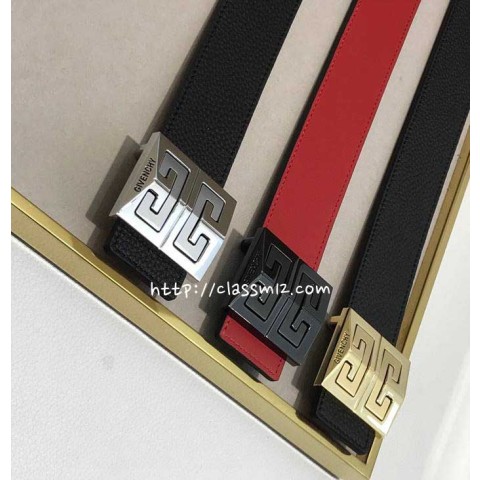 지방시 25 한정판 3.5cm 소가죽 카프스킨 벨트 F1227