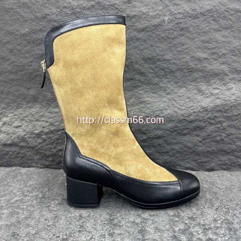 샤넬 25 한정판 여성 하이 부츠 B4734