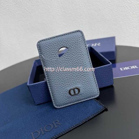 디올 25 한정판 Gravity 8009A 소가죽 카프스킨 카드 지갑 E859