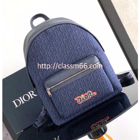 디올 25 한정판 AND KAWS 소가죽 카프스킨 백팩 C5479