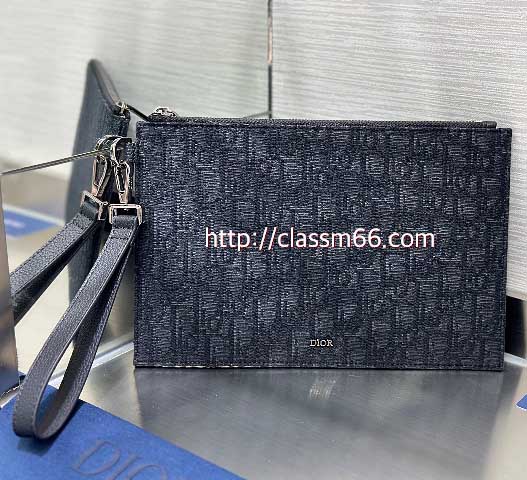 디올 25 한정판 Oblique 소가죽 카프스킨 클러치백 가방 C5502