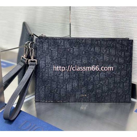 디올 25 한정판 Oblique 소가죽 카프스킨 클러치백 가방 C5502