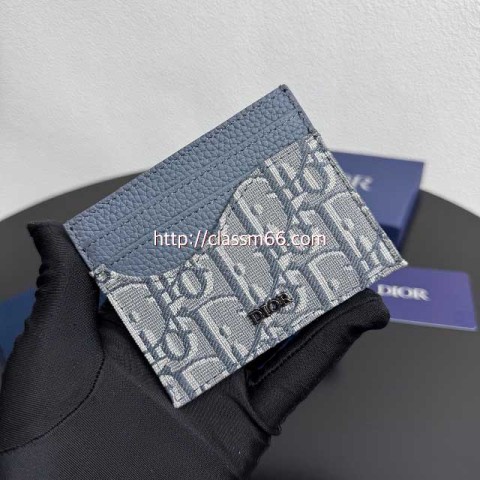 디올 25 한정판 Icon 소가죽 카프스킨 카드 지갑 E862