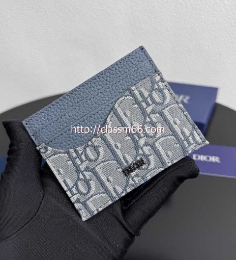 디올 25 한정판 Icon 소가죽 카프스킨 카드 지갑 E862