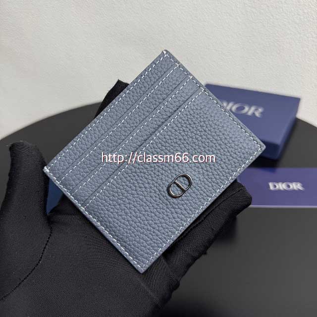 디올 25 한정판 Icon 소가죽 카프스킨 카드 지갑 E863