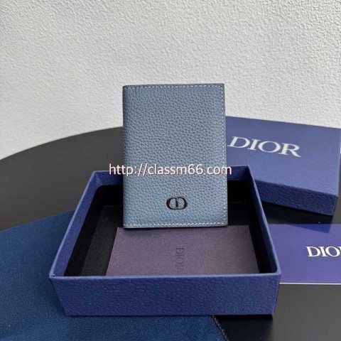 디올 25 한정판 소가죽 카프스킨 카드 지갑 E868
