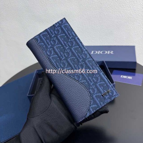 디올 25 한정판 소가죽 카프스킨 장지갑 E880