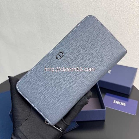 디올 25 한정판 소가죽 카프스킨 장지갑 E885