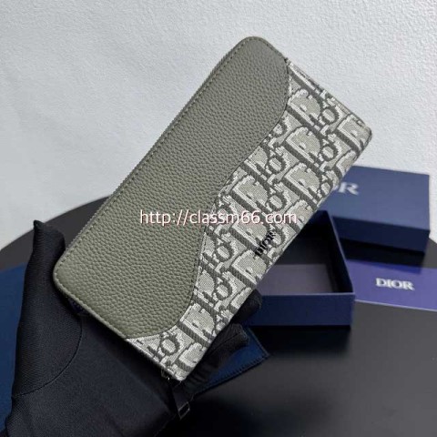 디올 25 한정판 소가죽 카프스킨 장지갑 E888