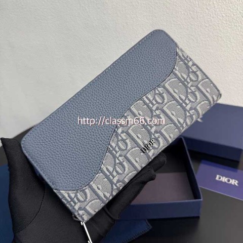 디올 25 한정판 소가죽 카프스킨 장지갑 E889