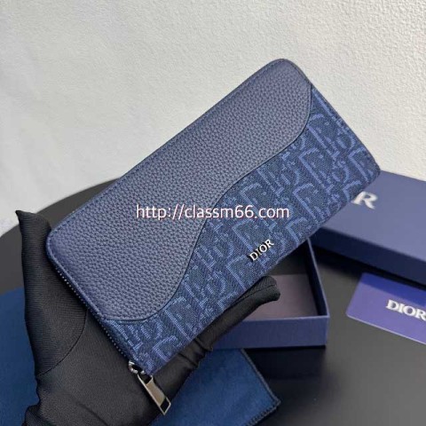 디올 25 한정판 소가죽 카프스킨 장지갑 E890