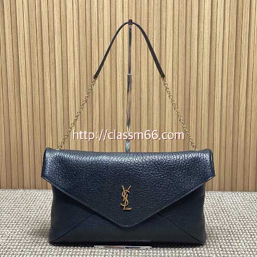 입생로랑 25 한정판 841702 envelope 양가죽 램스킨 크로스백 가방 C5518