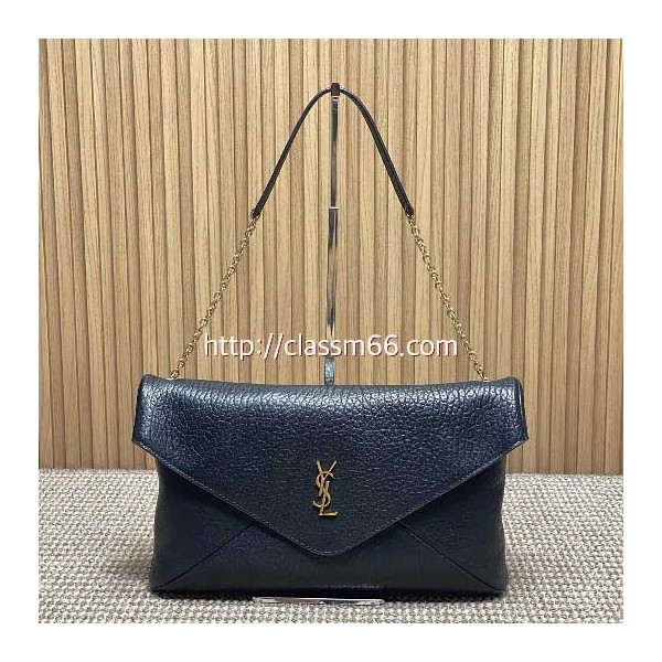 입생로랑 25 한정판 841702 envelope 양가죽 램스킨 크로스백 가방 C5518