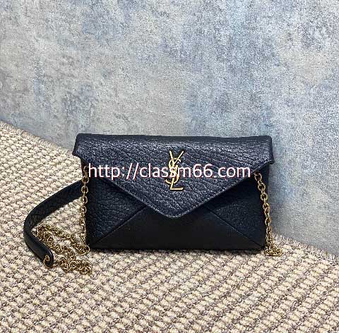 입생로랑 25 한정판 819271 Calypso 양가죽 램스킨 크로스백 가방 C5537