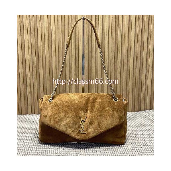 입생로랑 25 한정판 777399 Calypso 양가죽 램스킨 크로스백 가방 C5540