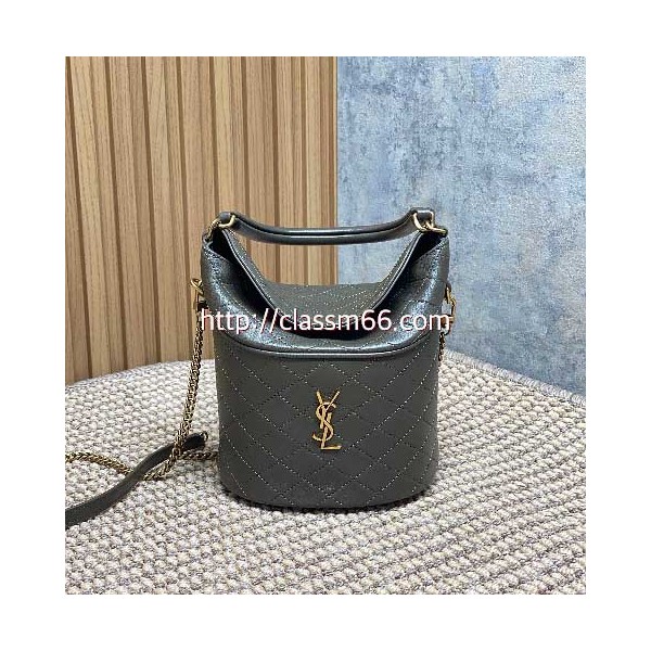 입생로랑 25 한정판 763961 Gaby 양가죽 램스킨 크로스백 가방 C5546