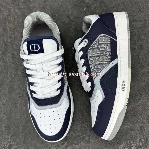 디올 25 한정판 B27 Oblique Galaxy 소가죽 카프스킨 남여공용 운동화 B4757