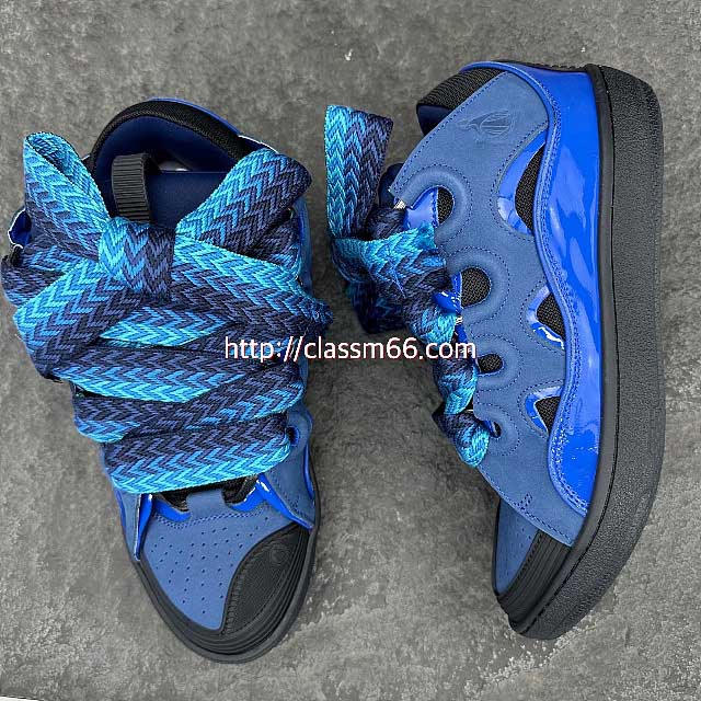 랑방 25 한정판 LEATHER CURB SNEAKERS 소가죽 카프스킨 남여공용 운동화 B4759