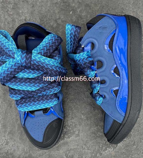 랑방 25 한정판 LEATHER CURB SNEAKERS 소가죽 카프스킨 남여공용 운동화 B4759
