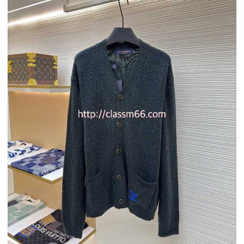 루이비통 25 한정판 Nigo 양털 남여공용 긴팔 가디건 A13022