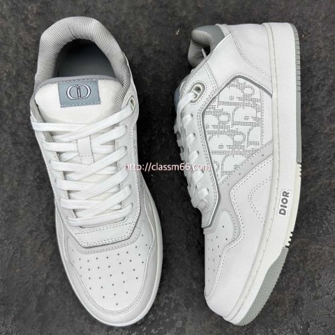 디올 25 한정판 Essentials B27 소가죽 카프스킨 남여공용 운동화 B4763