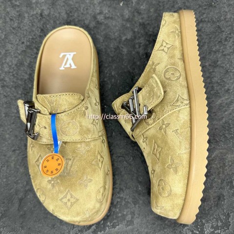 루이비통 25 한정판 EASY 소가죽 카프스킨 슬리퍼 B4801