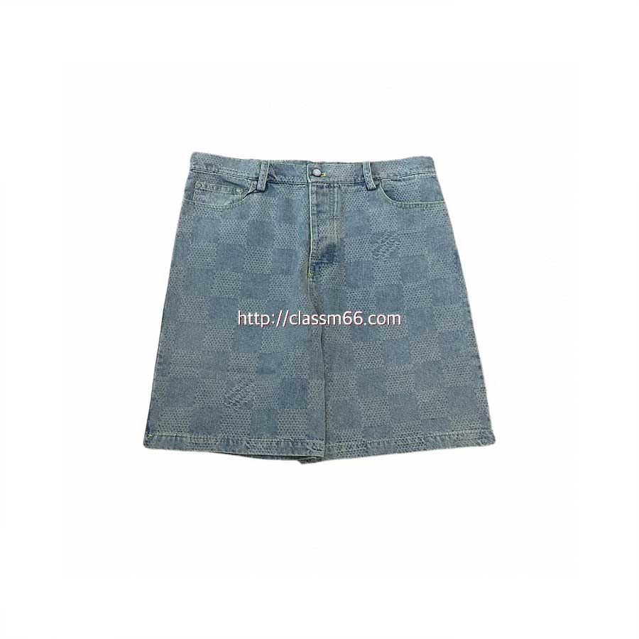 루이비통 25 한정판 Damier 청바지 반바지 A13086