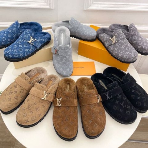 루이비통 25 한정판 6색 남여공용 슬리퍼 B4834