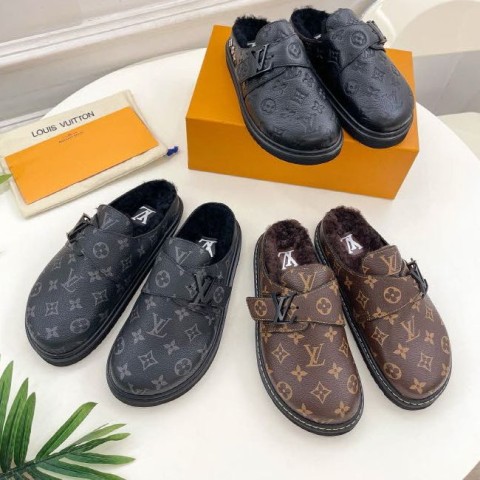 루이비통 25 한정판 3색 남여공용 슬리퍼 B4835