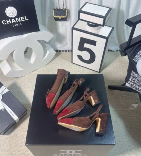 샤넬 25 한정판 1.5/6.5/9.5cm 여성 하이힐 신발 B4860