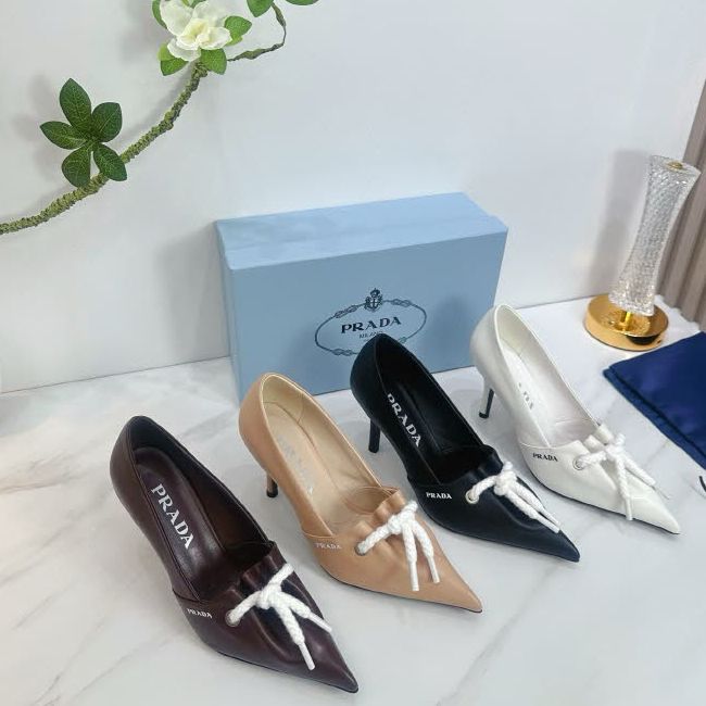 프라다 25 한정판 8.5cm 4색 여성 하이힐 B4934
