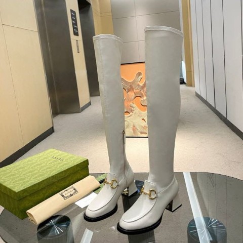 구찌 25 한정판 5cm 여성 하이 부츠 B4936