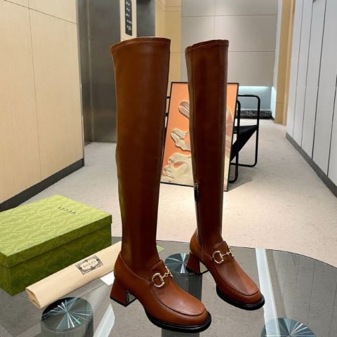 구찌 25 한정판 5cm 여성 하이 부츠 B4938