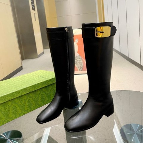 구찌 25 한정판 3.5cm 여성 하이 부츠 B4943