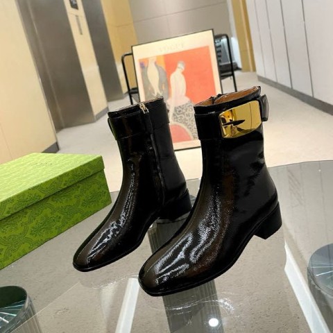 구찌 25 한정판 3.5cm 여성 하이 부츠 B4945