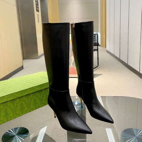 구찌 25 한정판 8.5cm 여성 하이 부츠 B4947