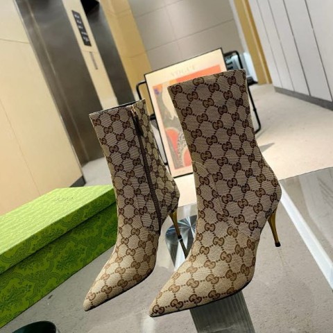 구찌 25 한정판 8.5cm 여성 하이 부츠 B4948