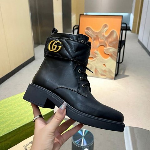 구찌 25 한정판 4.5cm/9cm 여성 하이 부츠 B4953