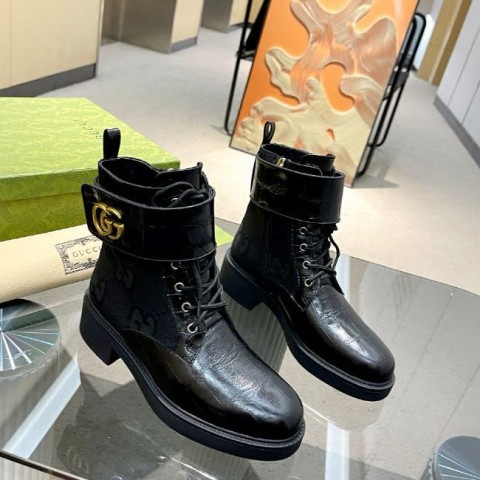 구찌 25 한정판 4.5cm/9cm 여성 하이 부츠 B4954